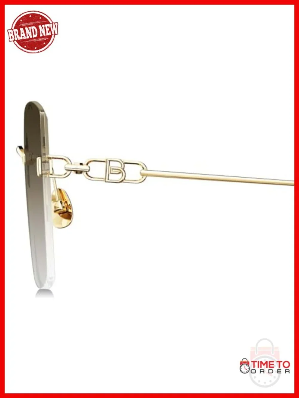 Oversized Square Titanium Sunglasses UV400
